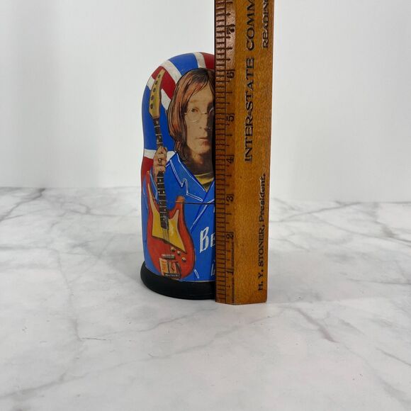 BEATLES MATRYOSHKA Nesting Doll Set John Lennon Hand Painted RARE HTF - Picture 5 of 10